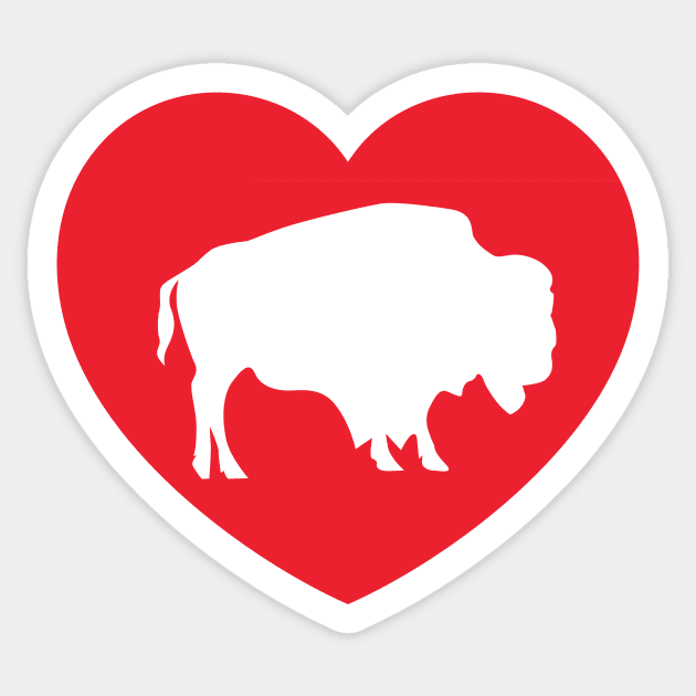 Buffalo Love Sticker by PodDesignShop